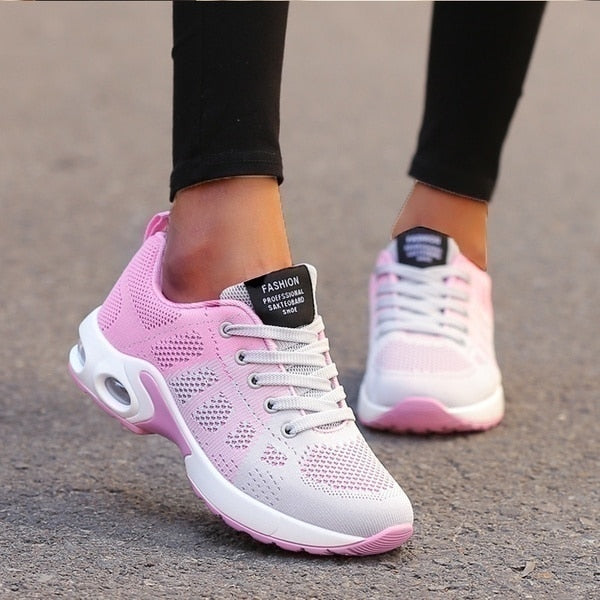 Womens Breathable Casual Running Shoes - Gray 39 - shoes