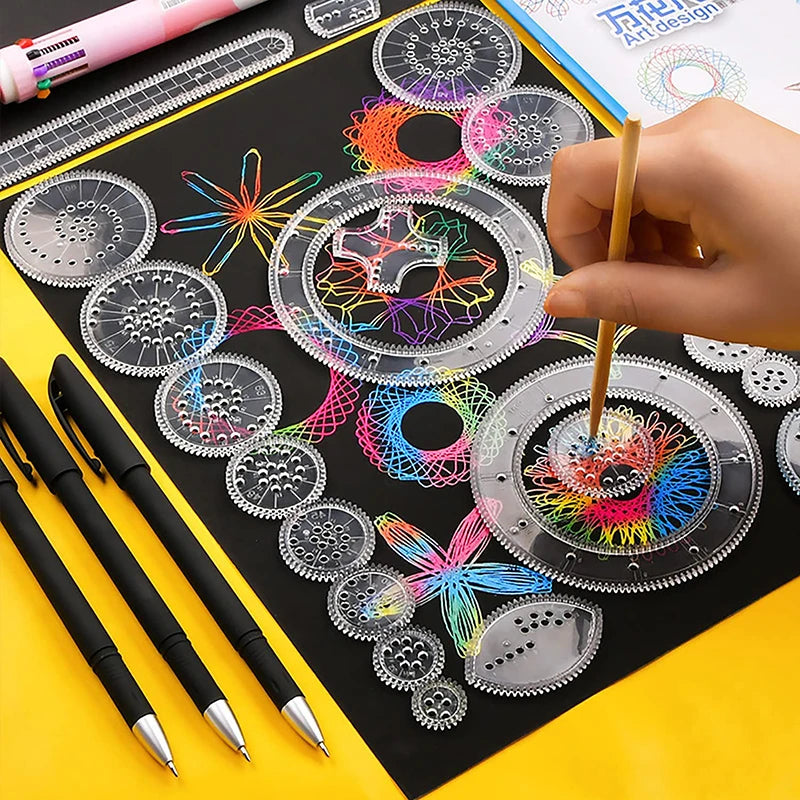 Rainbow Paper Classic Gear Spirograph Set