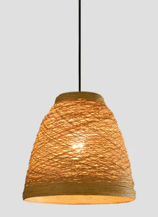 Rattan Weaving Style Hanging Pendant Lights