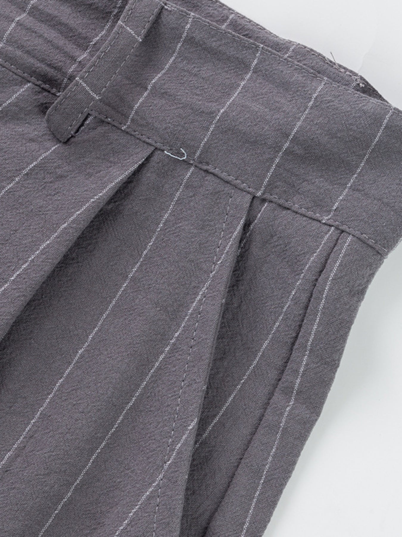 Men's Full Size Striped Wide Leg Pant Plus Size - -