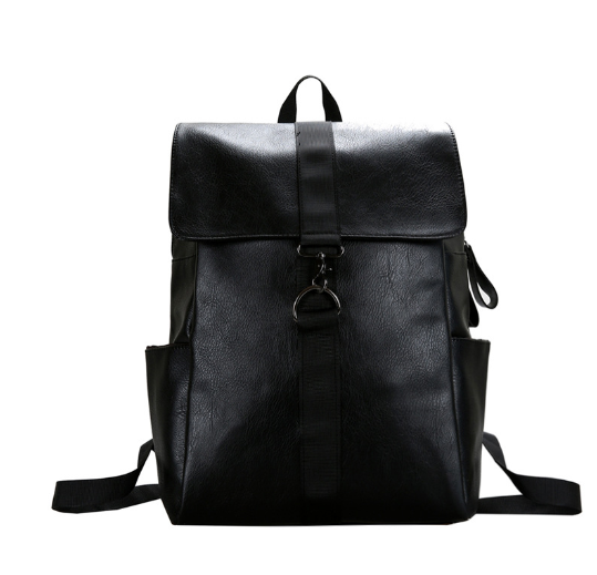 Korean Style Textured Backpack - - backpack