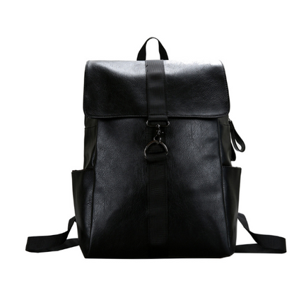 Korean Style Textured Backpack - - backpack