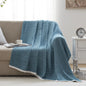 150-200CM 100% Cotton Home Blanket blue