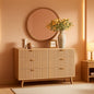 Natural Oak Dresser With Faux Marble Top Bedroom Furniture- ShipItFurniture- {{Product type}}