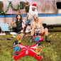 Inflatable Basketball Hoop for Pool Games Outdoors - Nutcracker cross 4 plastic rings - pool toy