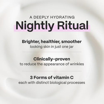 Mad Hippie Triple C Night Cream – Face Moisturizer, Skin-Brightening, Anti-Aging Skin Care With 3 Forms Of Vitamin C, 2.1 Oz - - Skin Care