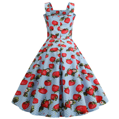 1950s Sleeveless Vintage Swing Dresses for Women