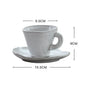 Ceramic Irregular Dinnerware Set with Bowls and Plates - White-8.25 inch handmade flat plate - dinnerware