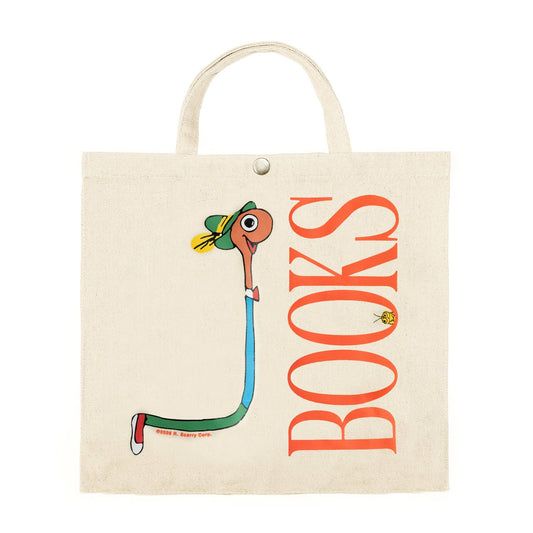 3P4 x Richard Scarry® - Lowly Books Market Tote - - Bags