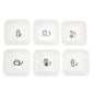 SOCOSY Cat-Themed Ceramic Serving Dishes Set of 6 - Cat-Rectangle - dishes