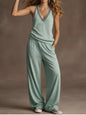 Full Size V-Neck Tank Top & Wide-Leg Pants Set Plus Size- Shopimist- {{Product type}}