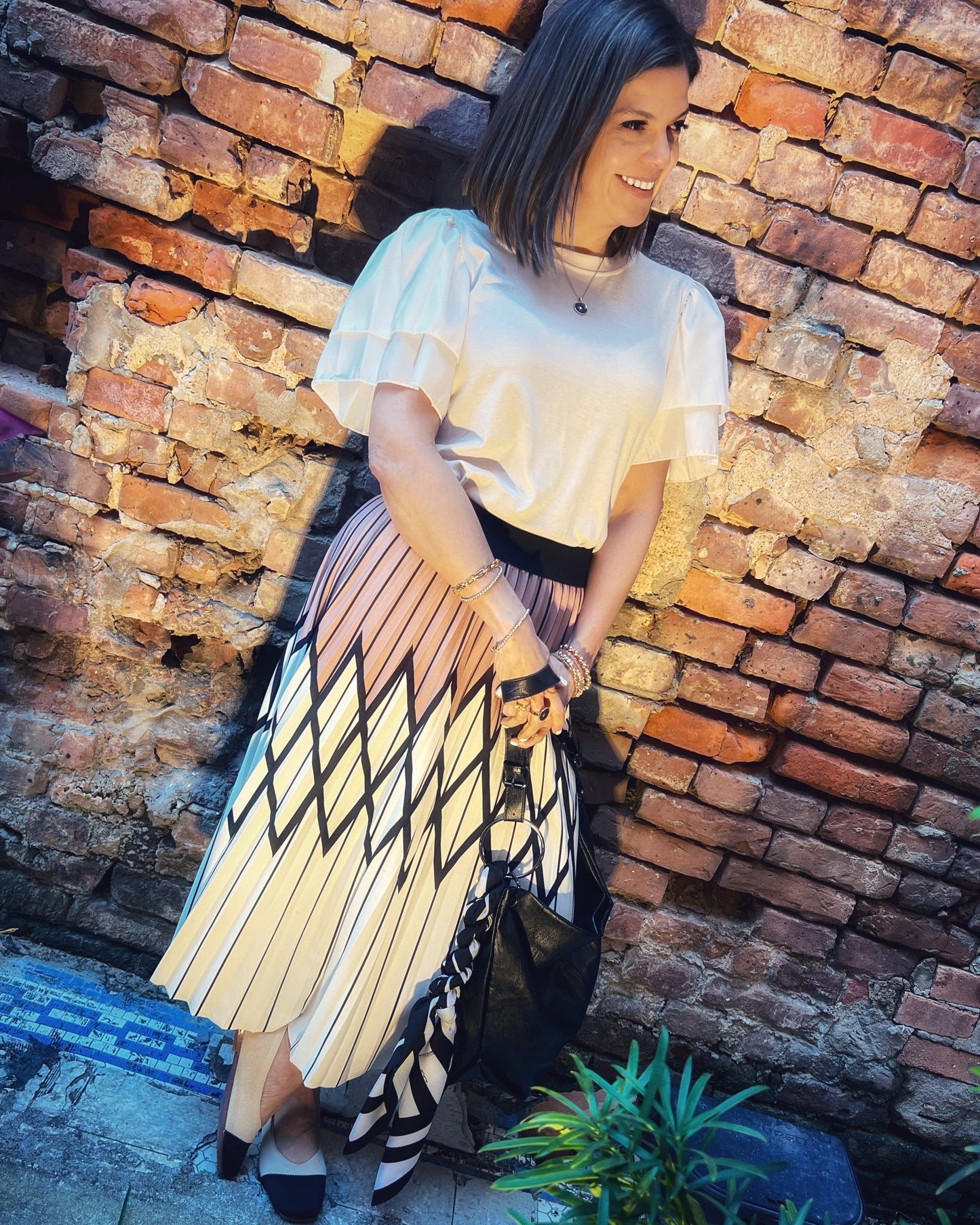 Magnolia Pleated Skirt - - skirt