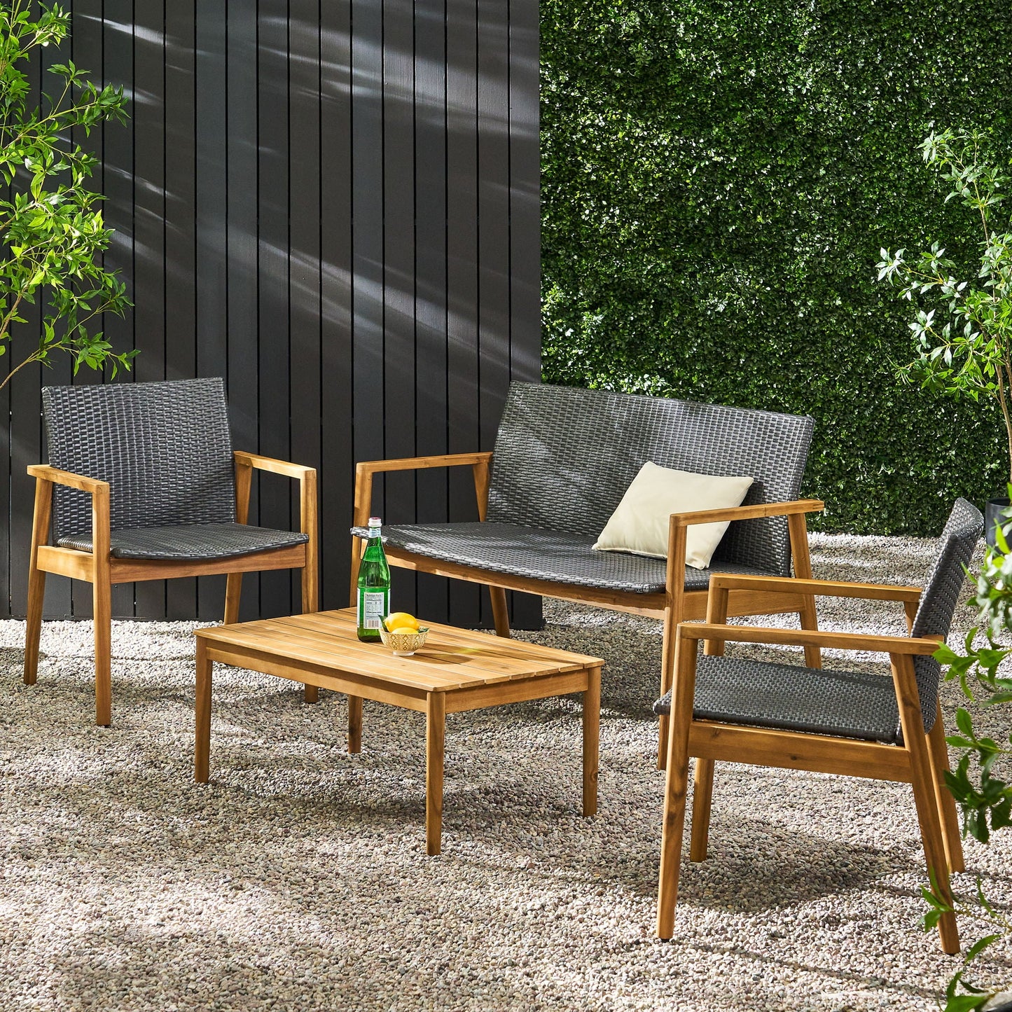 Bryan - Chat Set Outdoor Furniture Frame - Teak- Unique Piece Furniture- {{Product type}}