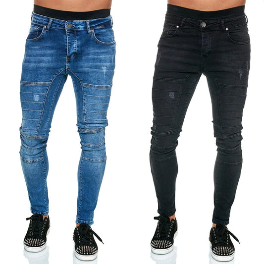 De Hombre Denim Jeans Stacked Stretch Super Skinny for Men Jeans