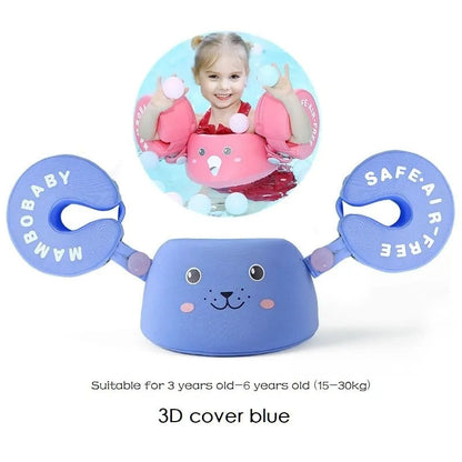 Non Inflatable Baby Float 3D Arm Blue