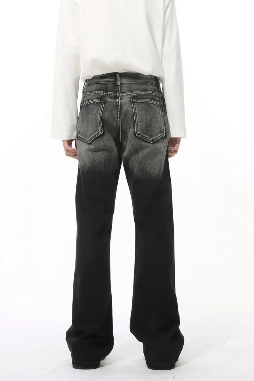 Pocketed High Waist Jeans - -