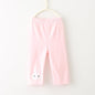 Cartoon Bunny Five Points Girls Leggings - Pink 140cm - leggings