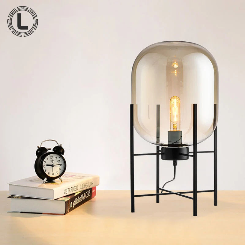 Decorative Metal Glass Led Table Lamp