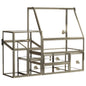 Hersoo Luxe Glass & Brass Cosmetic Organizer - Brass - organizer