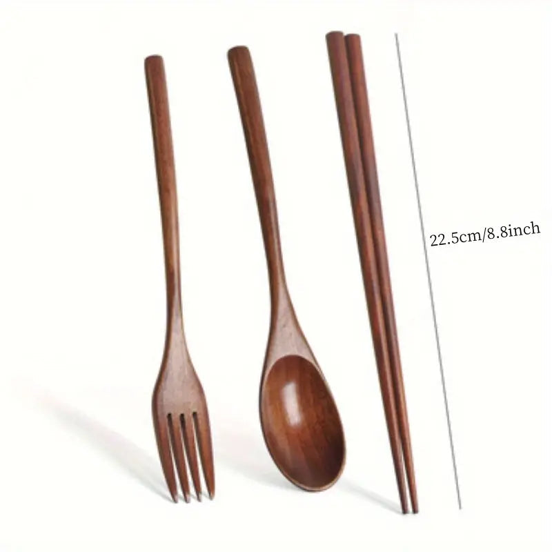 3-Piece Solid Wood Utensil Set - Kia Day Design