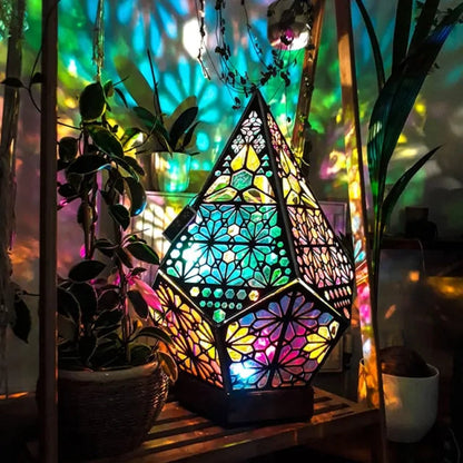 Wooden  LED Projection Night Lamp Kia Day Design