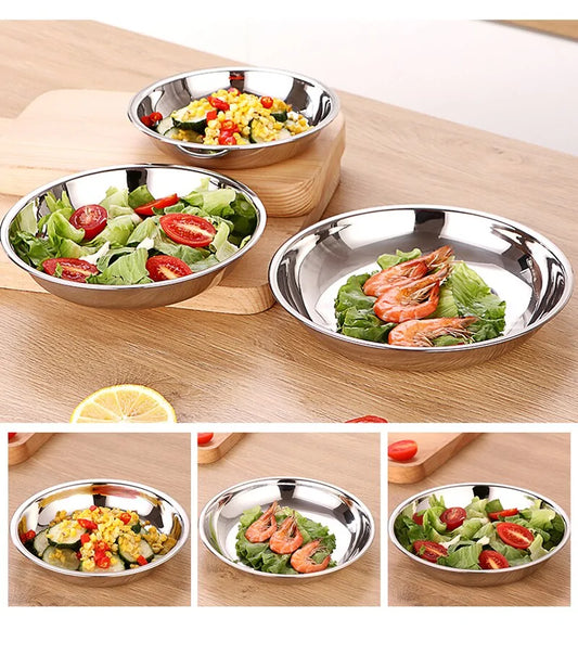 Stainless Steel Tableware Dinner Plate