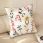 Floral Embroidered Pillow - Kia Day Design