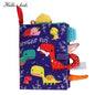 3D Soft Baby Books Activity Quiet Cloth Book Dinosaur