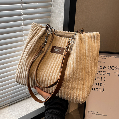Retro Large Capacity Shoulder Bag - - handbag