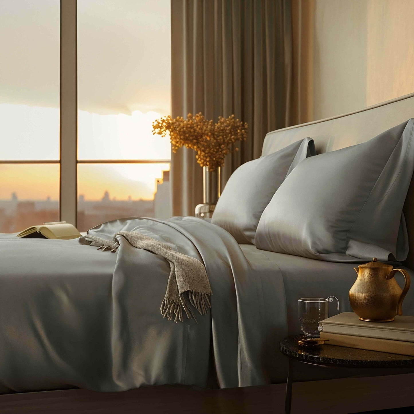 Luxe Australian Sateen Pillowcase Set - - Home - Bed