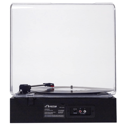 Victor Lakeshore 5-in-1 Hybrid BT Turntable System Black - Refurbished- Jupiter Gear Home- {{Product type}}