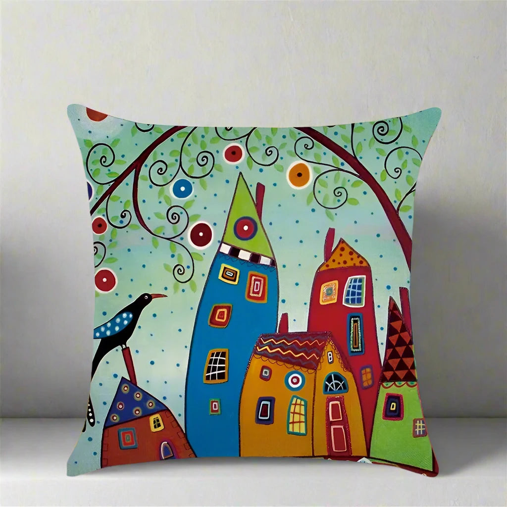 Fashion Pillow Cases Fabric Linen Home Pillow Case Cover Cushion