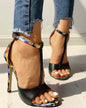 Women's Stiletto High Heel Open-Toe Sandals
