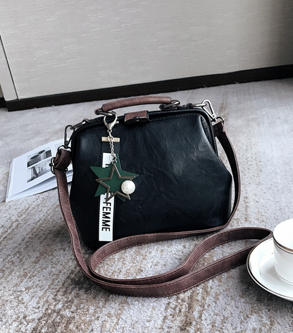 Chic Doctor-Style Handbag - Black - handbag