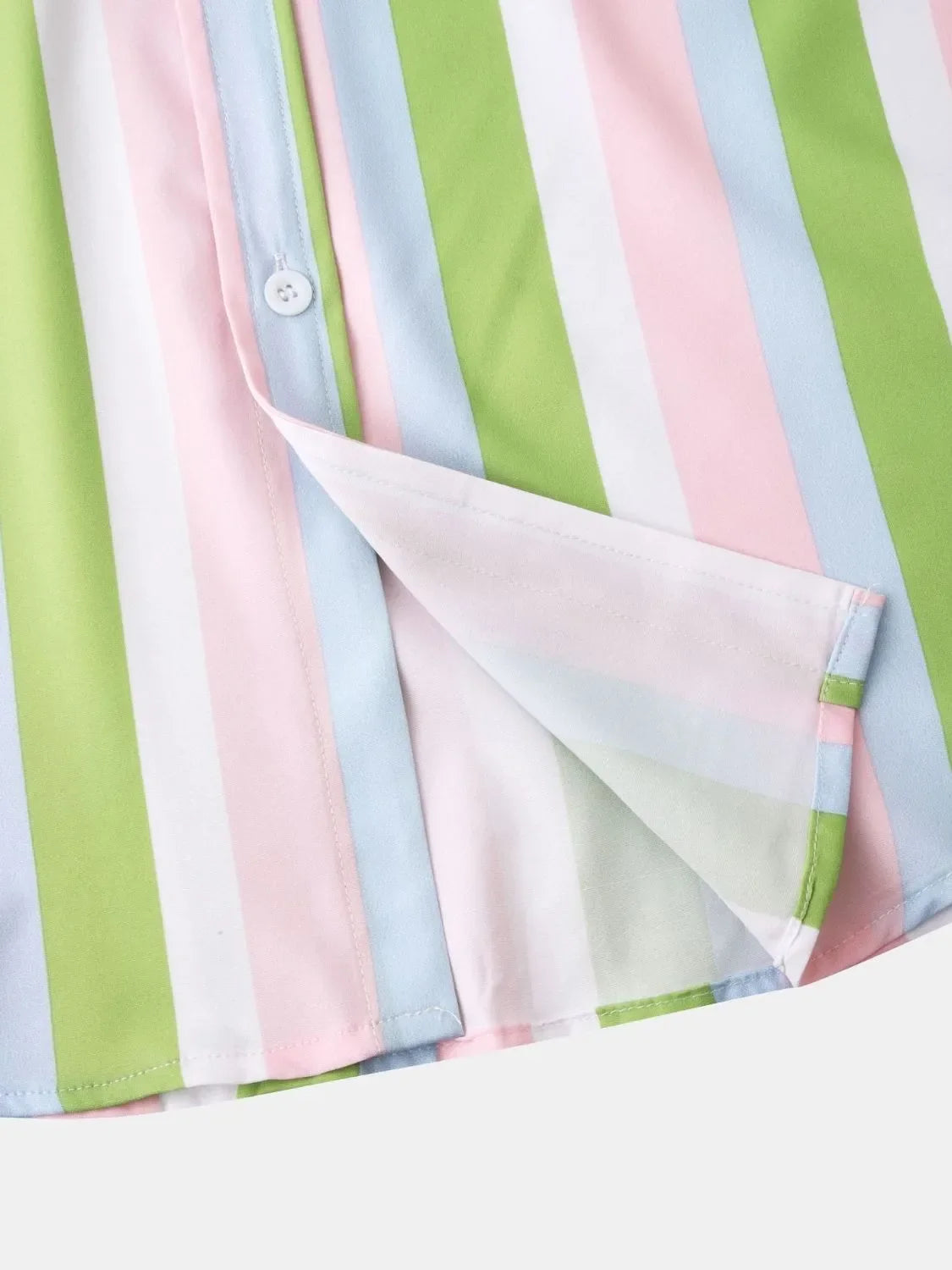 Men's Striped Collared Neck Shirt - -