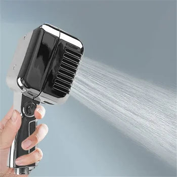Microphone Shape Shower Head - Silver - shower head
