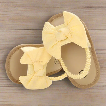 Baby Girls Bow Knot Sandals: Summer Soft Sole Princess Shoes