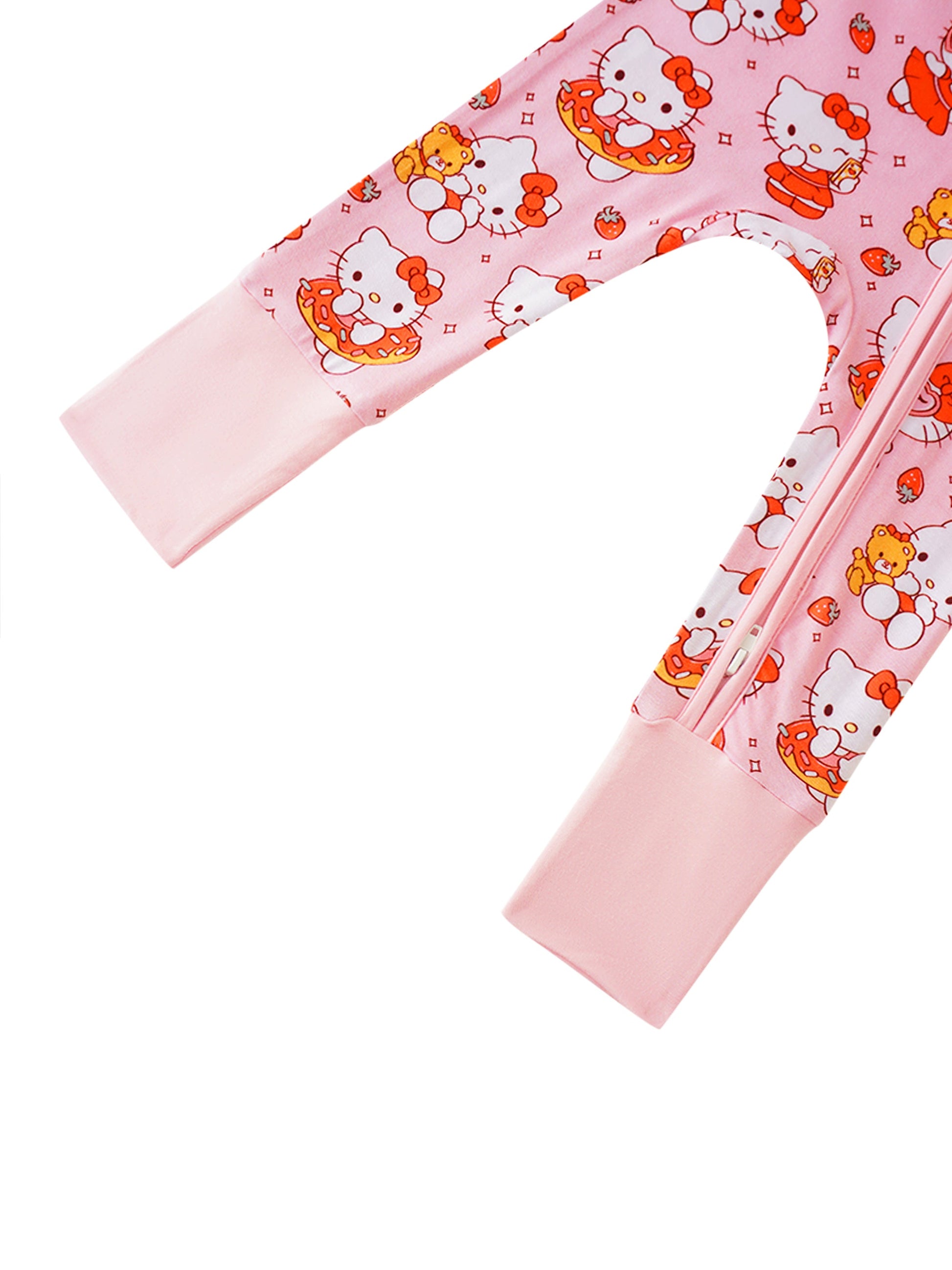 PoshTOT Sanrio Hello Kitty Bamboo Baby Convertible Zippy Romper - - Zippy Romper