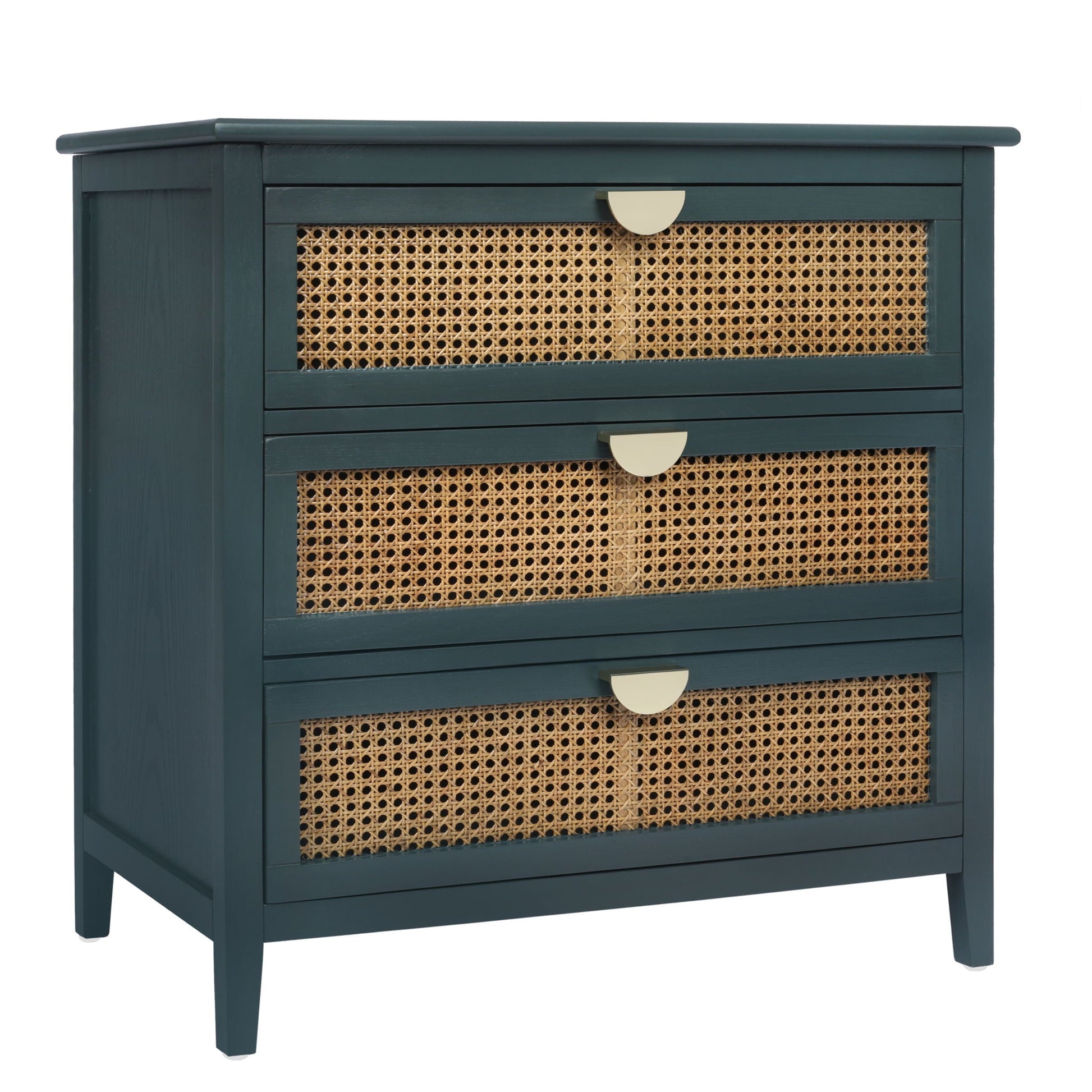 3 Drawer Cabinet, Natural Rattan, American Furniture- Unique Piece Furniture- {{Product type}}