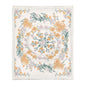 Chinese Floral Flannel Blanket – Soft Printed Throw in Multiple Sizes - 8 Style - Blankets