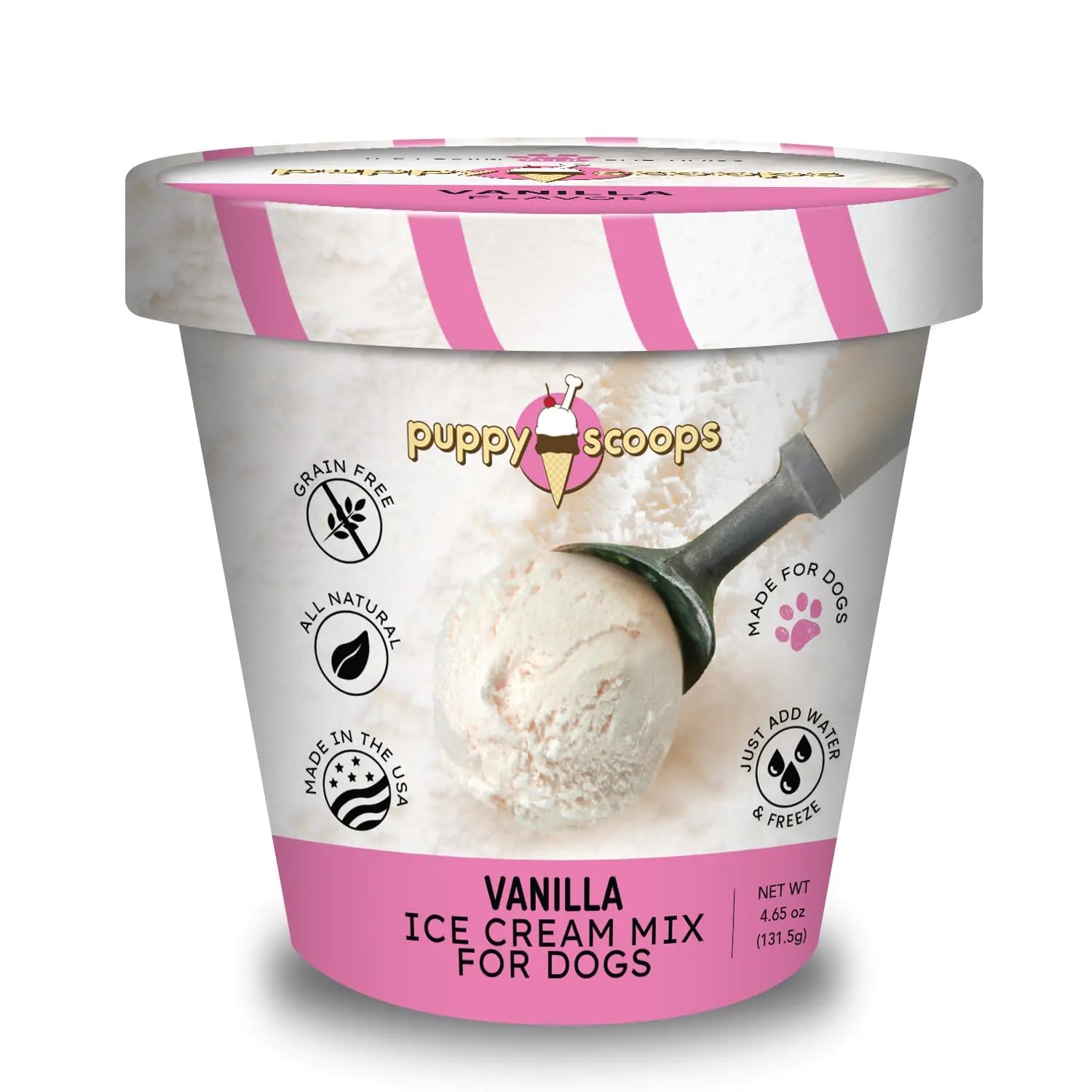 Puppy Scoops Dog Ice Cream Mix Vanilla - Vanilla - treat