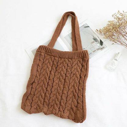 Casual Vintage Womens Shoulder Handbag - Brown - handbag