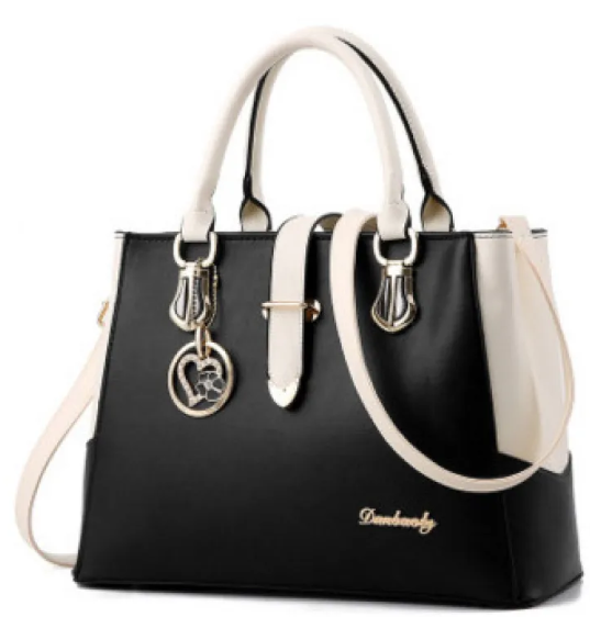 Korean Style Sweet Womens Shoulder Bag - Black - handbag