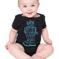 Vintage Robot Onesie - lemon green XS - onesie