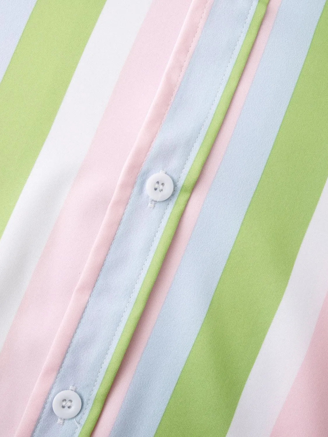 Men's Striped Collared Neck Shirt - -