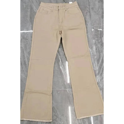 Korean Style Flare Jeans - -