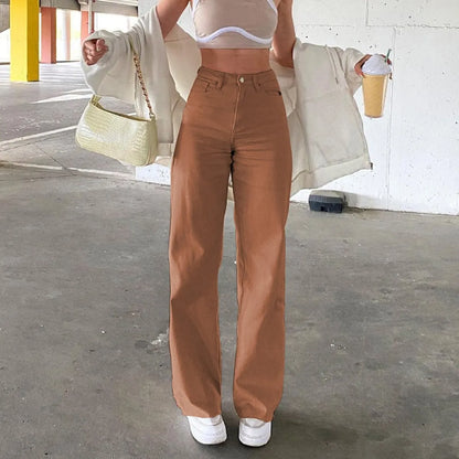 Korean Style Flare Jeans - -