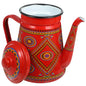 Red Enamel Coffee Pot Stovetop Tea Kettle - Variant - Tea Supplies