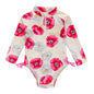 Cute Flower Swimsuit for Baby Girls - 9057 3M - baby swimsuit