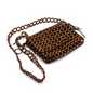 Hollow Wood Bead Design Crossbody Bag - coffee - shoulder bag